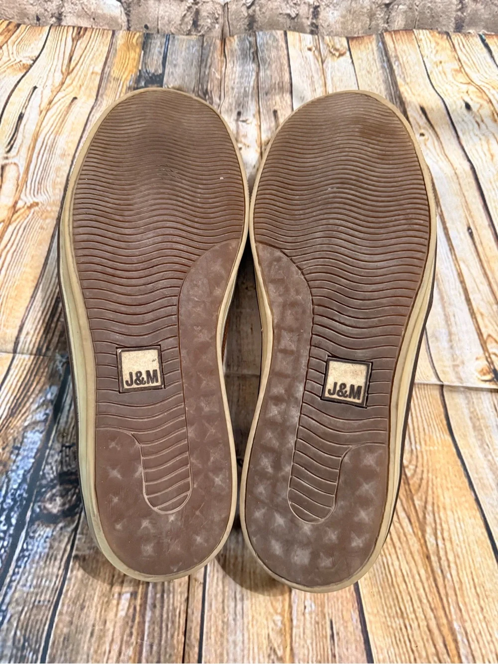 Johnston & Murphy McGuffy Men's Tan Leather Slip-On Loafers Size 12